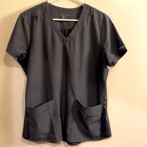 COPY - Med Couture Scrub Top - Large EUC Gray